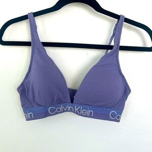 Small Calvin Klein lavender sports bra